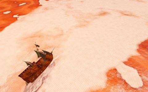 Ancient map texture Searching for treasure. old map lines Pirate maritime v.. Stock Illustration