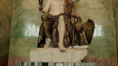 Ancient marble sculptures Stock Footage 154654888
