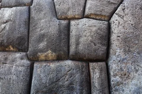Ancient masonry of the Incas Stock Photos