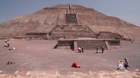 Ancient Maya civilization - pyramids in Mexico. Stock Footage 34331647