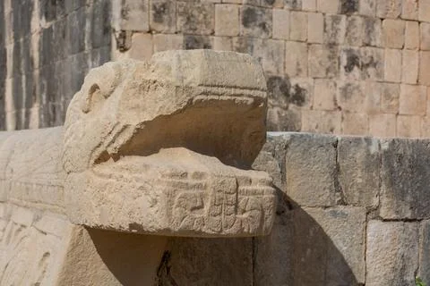 The ancient Mayan city of Chichen Itza in Mexico on the Yucatan Peninsula Stock Photos