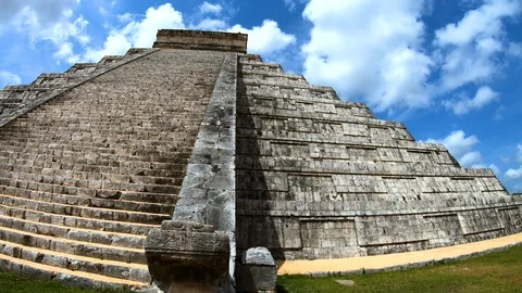 Ancient Mayan step Pyramid Chichen Itza ... | Stock Video | Pond5