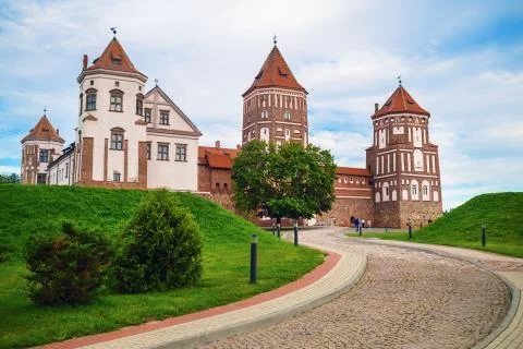 Ancient medieval castle Stock Photos