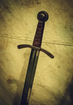 Ancient medieval sword Stock Photos