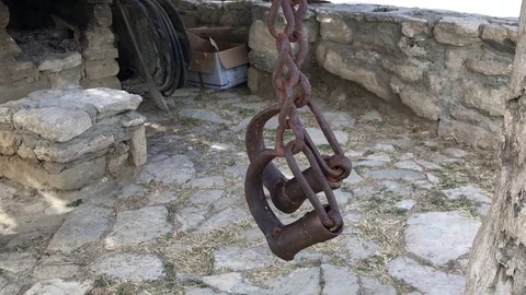 Ancient metalic parts Video stock 80504111