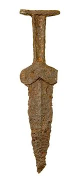 Ancient metallic dagger Stock Photos