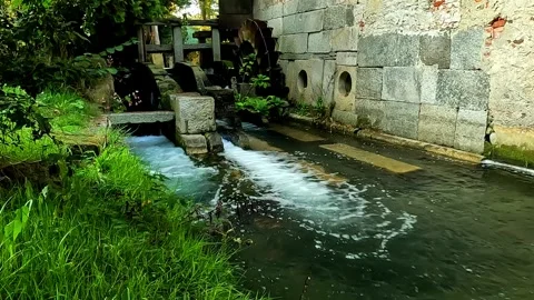 Ancient mill in the Ticino park Stock Footage 313961798