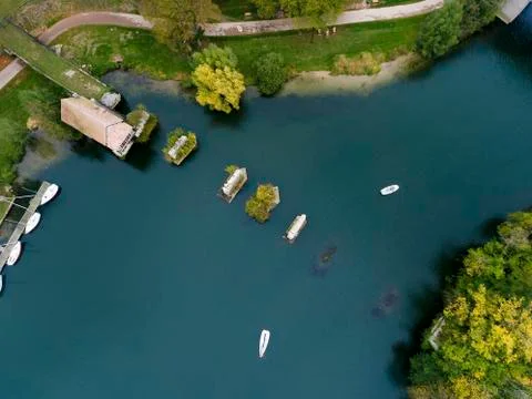 Ancient mill in Vernon, Eure, Normandy, France Stock Photos