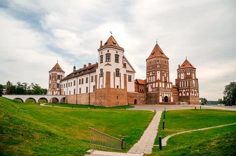 The ancient Mir Castle in Belarus Fotos Stock
