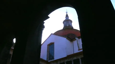 Ancient monastery on Amarante - Portugal. 스톡 동영상 62473885