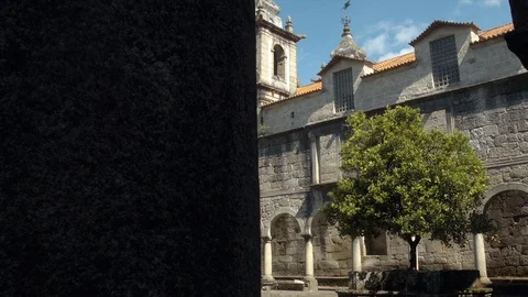 Ancient monastery - Terras de Bouro - Mosteiro Santa Maria. Stock Footage 87322914