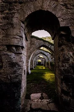 Ancient monestary Stock Photos