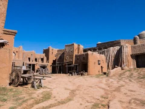 Ancient Mongolian settlements Stock Photos