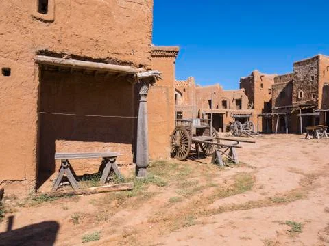 Ancient Mongolian settlements Stock Photos