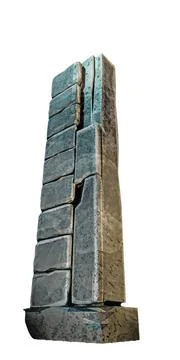 Ancient monolith Stock Illustration