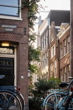 Ancient monument at sunset of the beautiful city of Amsterdam 4 Stock Photos