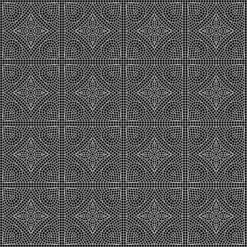 Ancient mosaic ceramic tile pattern. Ilustración de archivo