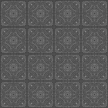 Ancient mosaic ceramic tile pattern. Ilustración de archivo