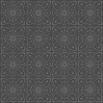 Ancient mosaic ceramic tile pattern. Ilustración de archivo