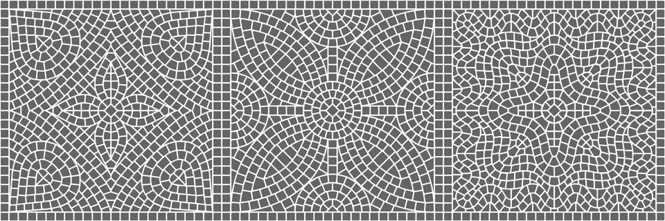 Ancient mosaic ceramic tile pattern. Ilustración de archivo
