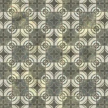 Ancient mosaic floor Stock Illustration