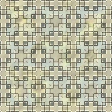 Ancient mosaic floor Stock Illustration