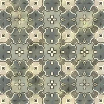 Ancient mosaic floor Stock Illustration