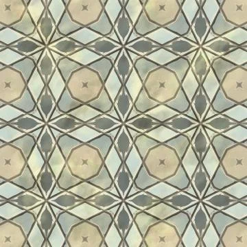 Ancient mosaic floor Stock Illustration
