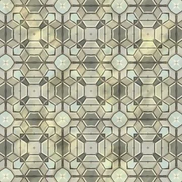 Ancient mosaic floor Stock Illustration