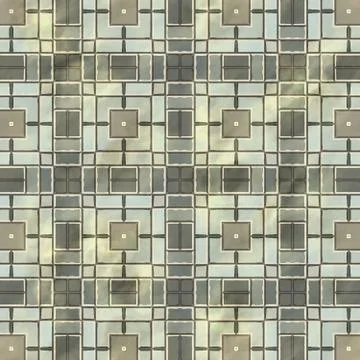 Ancient mosaic floor Stock Illustration