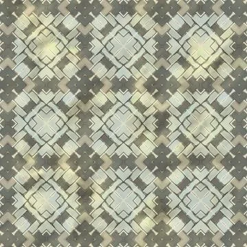 Ancient mosaic floor Stock Illustration