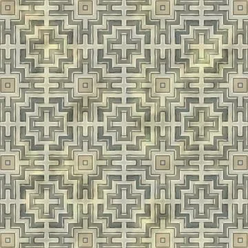 Ancient mosaic floor Stock Illustration