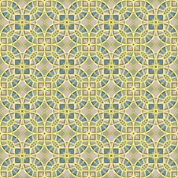 Ancient mosaic floor Stock Illustration