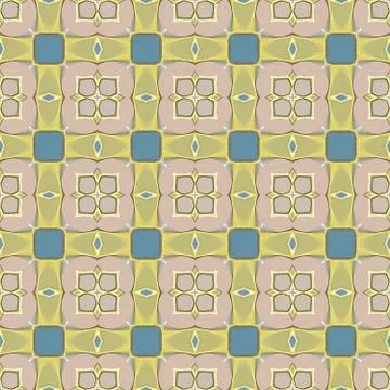 Ancient mosaic floor Stock Illustration