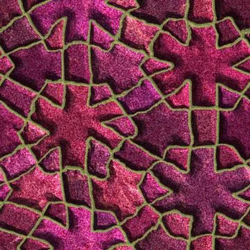 Ancient mosaic Stock Illustration