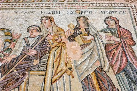 Ancient mosaic Stock Photos