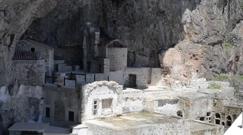 Ancient Mountain monastery Stock Footage 60673573
