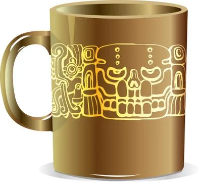 Ancient mug Stock Illustration