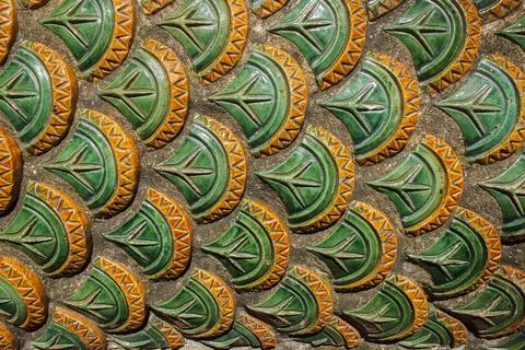 Ancient naga scale for pattern and background Stock Photos