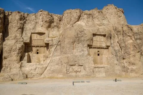 Ancient Naqsh-e Rustam. Fars Province, Iran. Stock Photos
