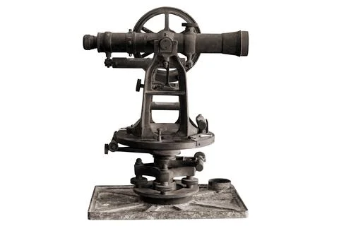 Ancient Navigation Measuring Instrument Tool isolate on white background Stock Photos