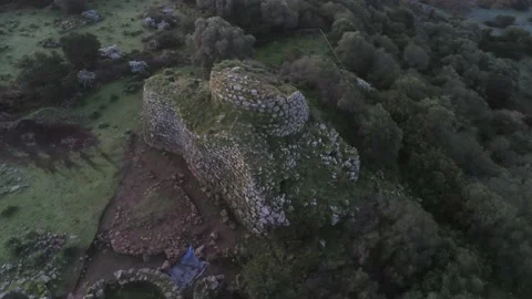 Ancient Nuraghe Stock Footage 170009121