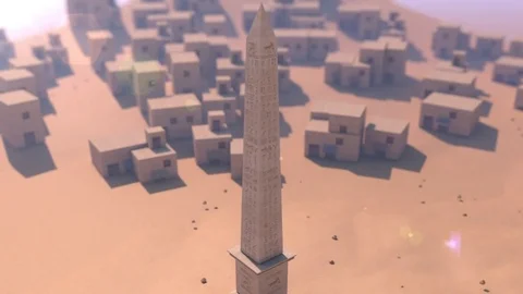 Ancient Obelisk 3D Animation Видео 74472629