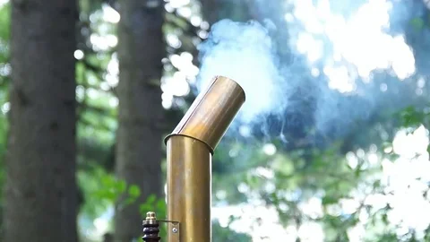 Ancient old samovar Stock Footage 80858062