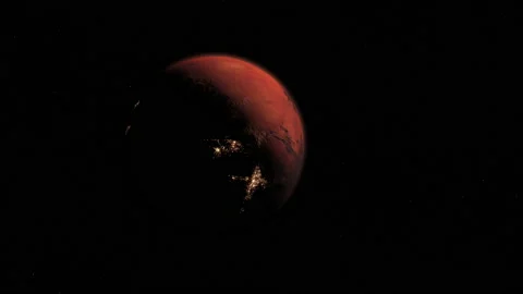 Ancient or future colonies on Mars Stock Footage 158615019