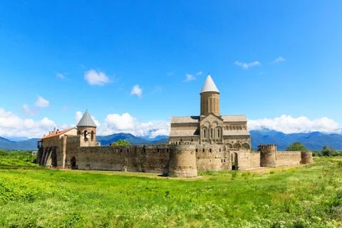 Ancient orthodox Monastery complex of Alaverdi Stock Photos
