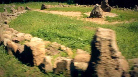 Ancient pagan temple Stock Footage 34380215