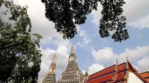 Ancient pagoda. Stock Footage 4854128