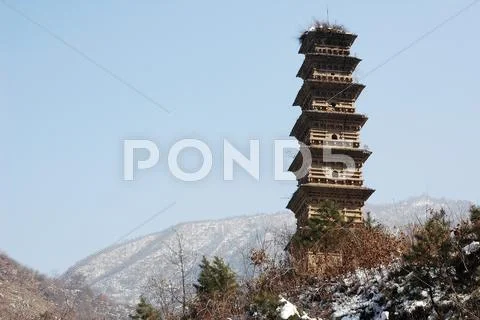 Ancient pagoda Stock Photos
