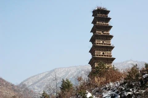 Ancient pagoda Stock Photos